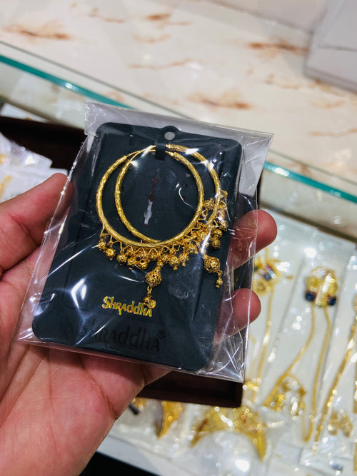 Traditional 1 Gram Gold Earrings - ER03