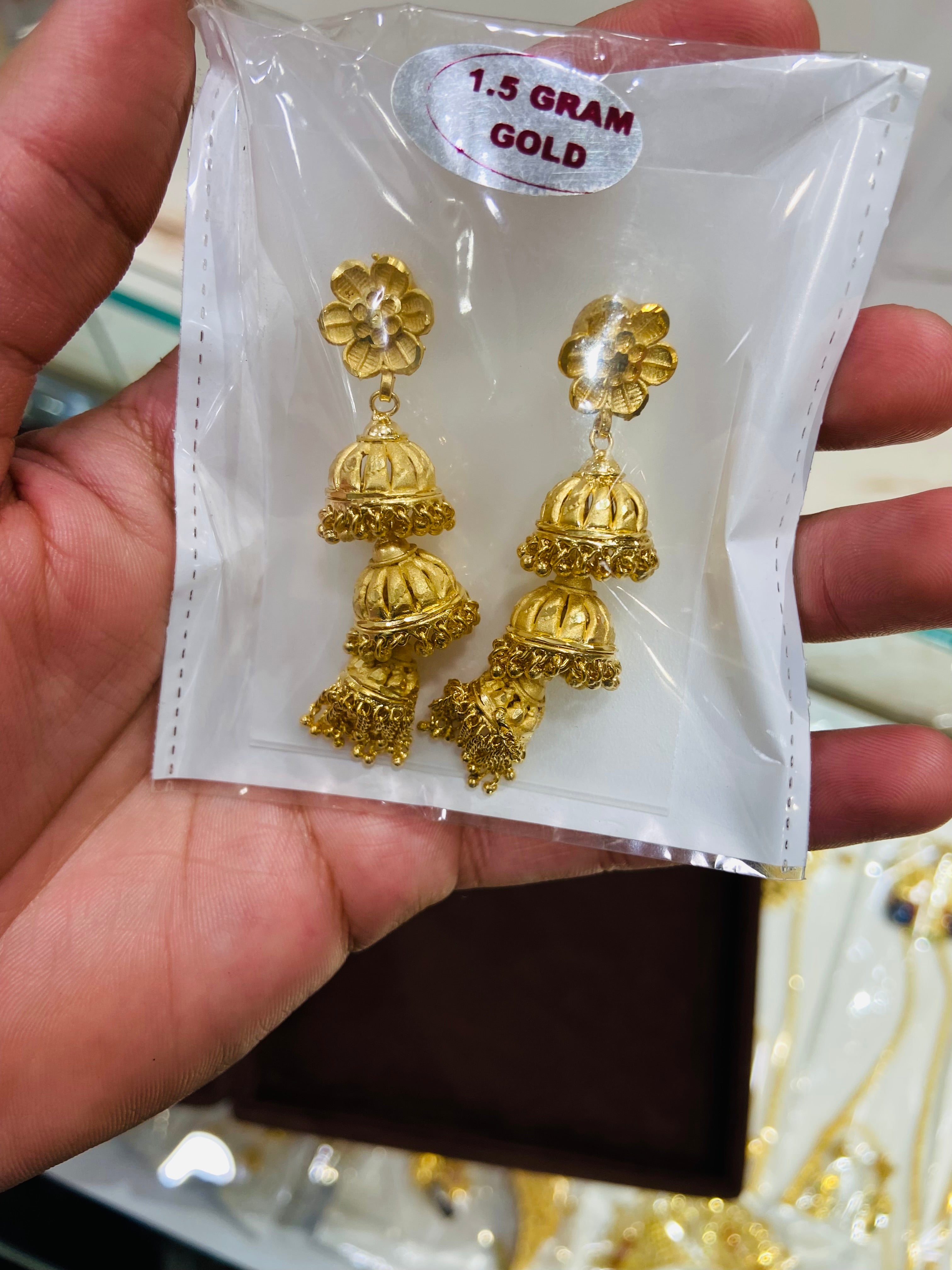 Party Wear Gold Earrings - ER05