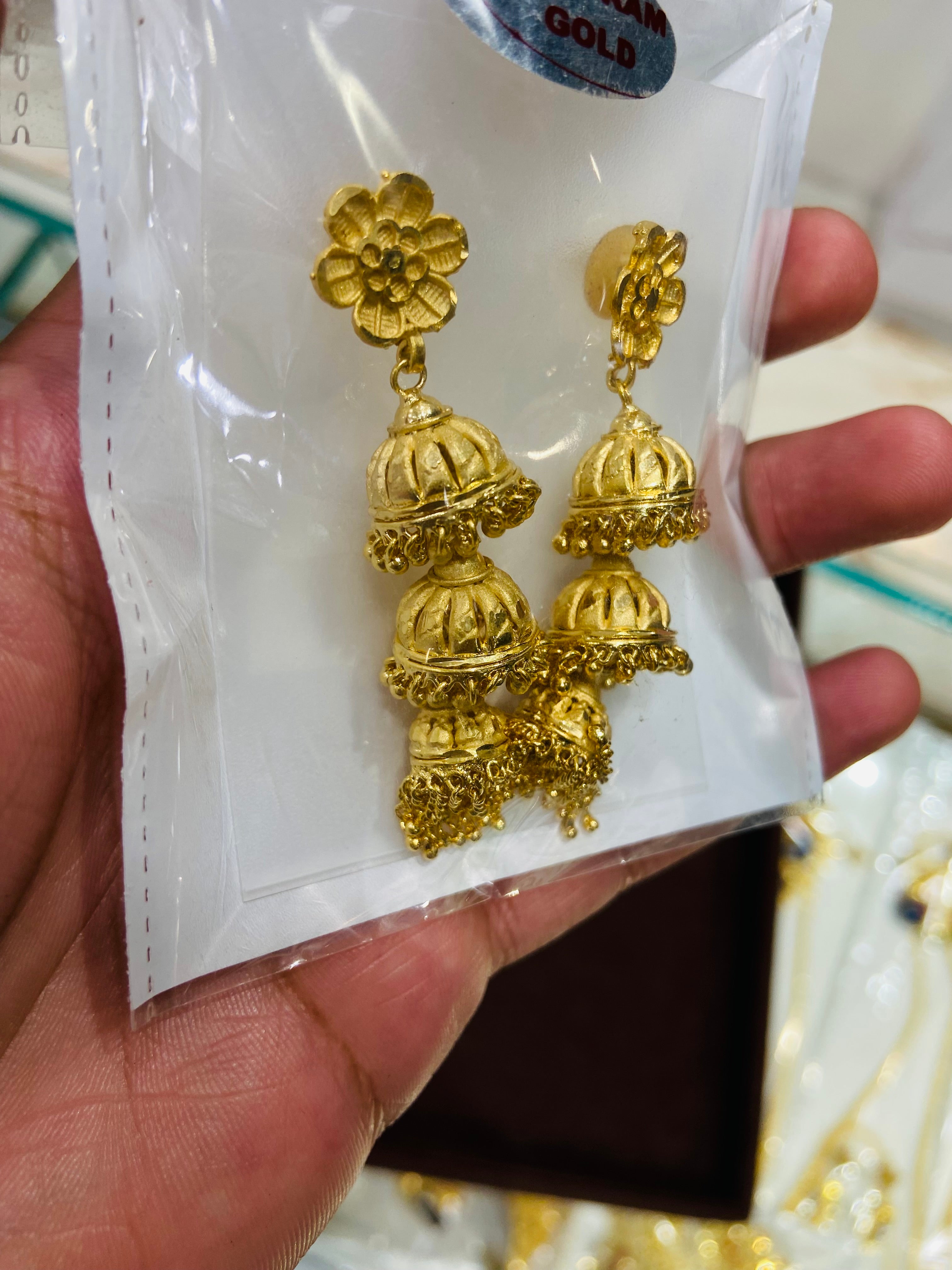 Party Wear Gold Earrings - ER05