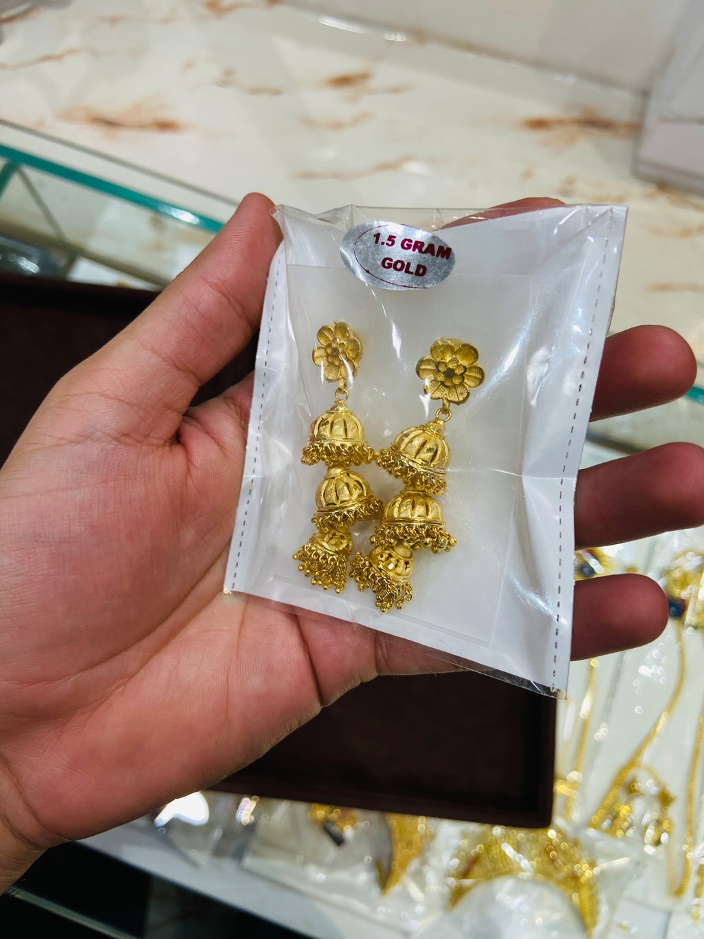 Party Wear Gold Earrings - ER05