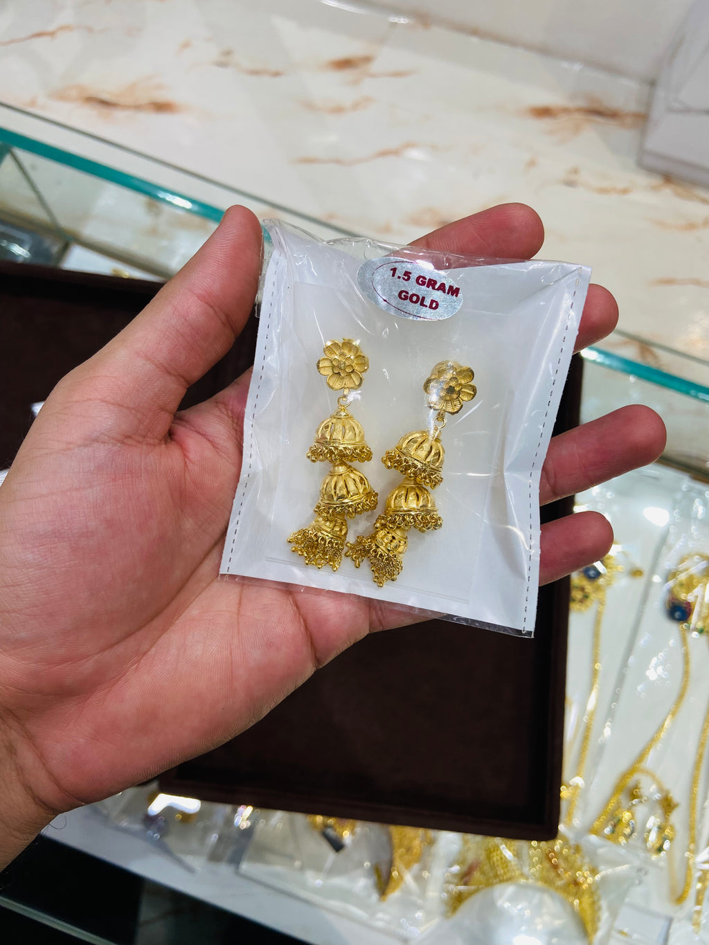 Party Wear Gold Earrings - ER05