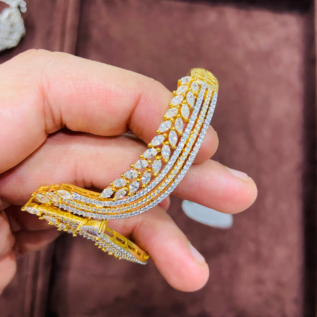 Wing Design CZ Diamond Bracelet for Women - BR05