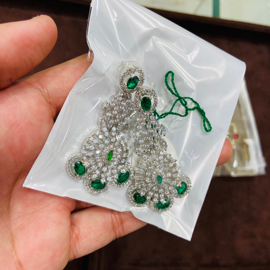 Party Wear American Diamond Earrings - ADE03