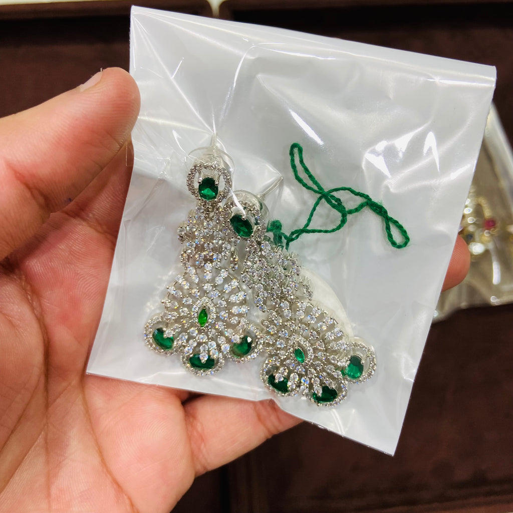 Party Wear American Diamond Earrings - ADE03