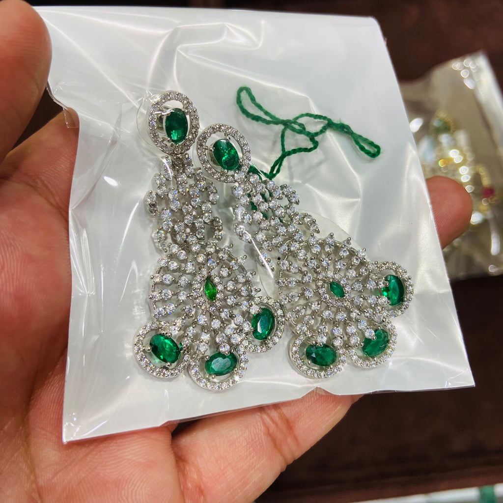 Party Wear American Diamond Earrings - ADE03