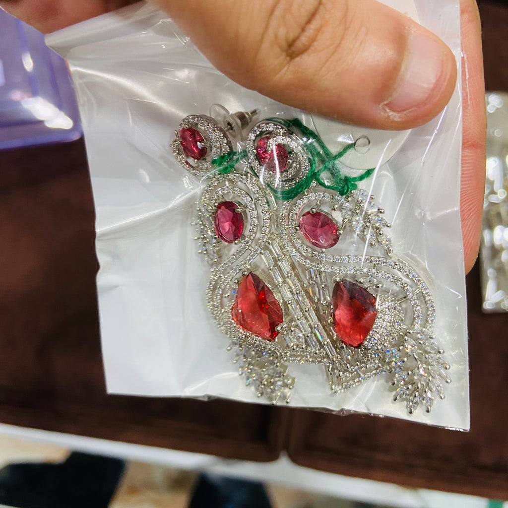 Elegant AD Stone Earrings for Ladies - ADE06