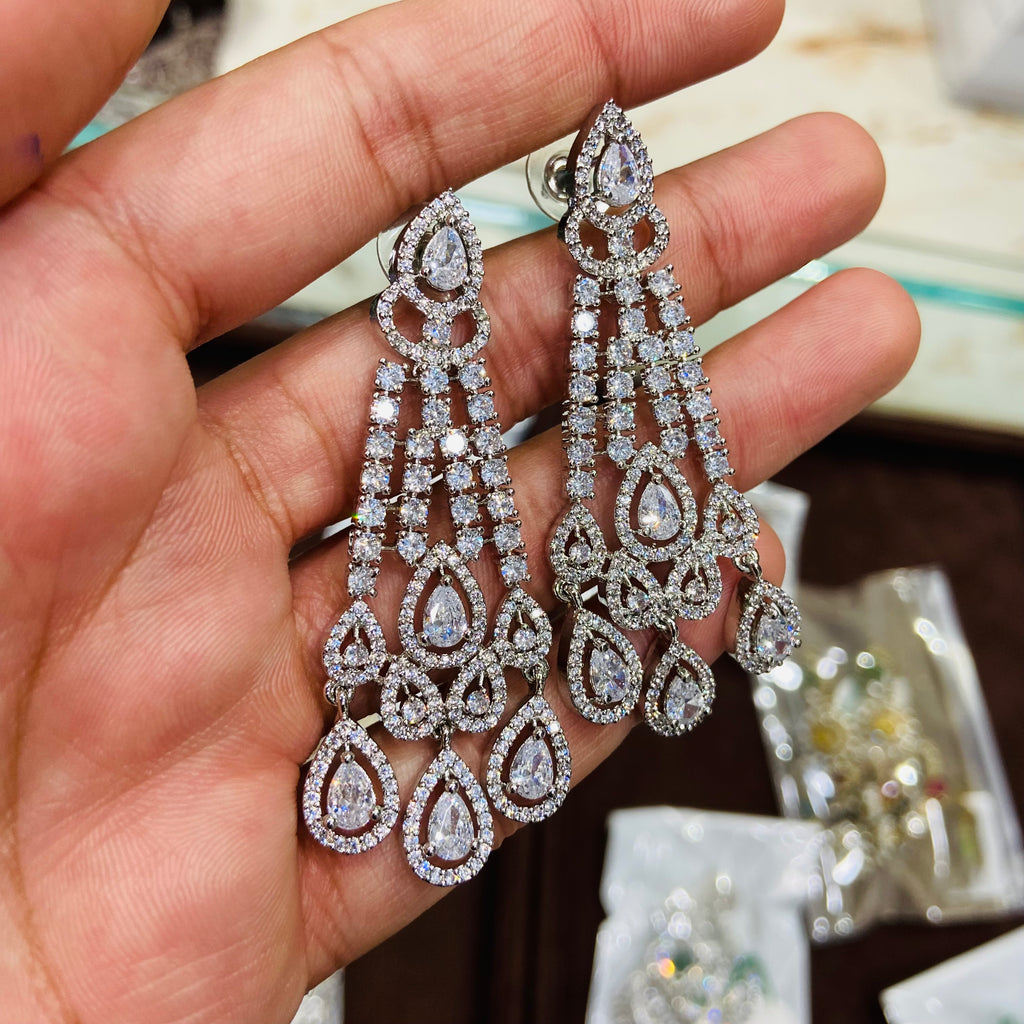 Sparkling CZ Diamond Earrings for Women - ADE08