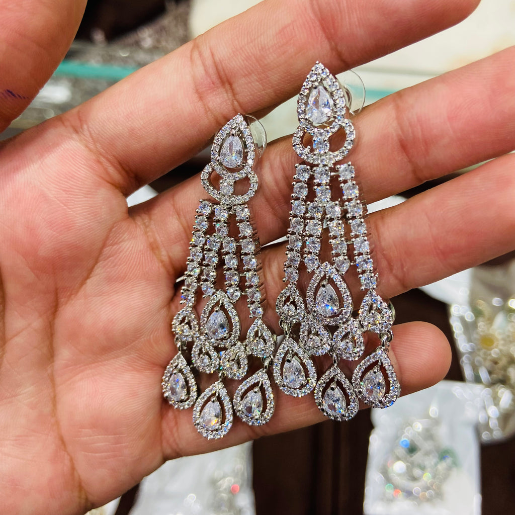 Sparkling CZ Diamond Earrings for Women - ADE08