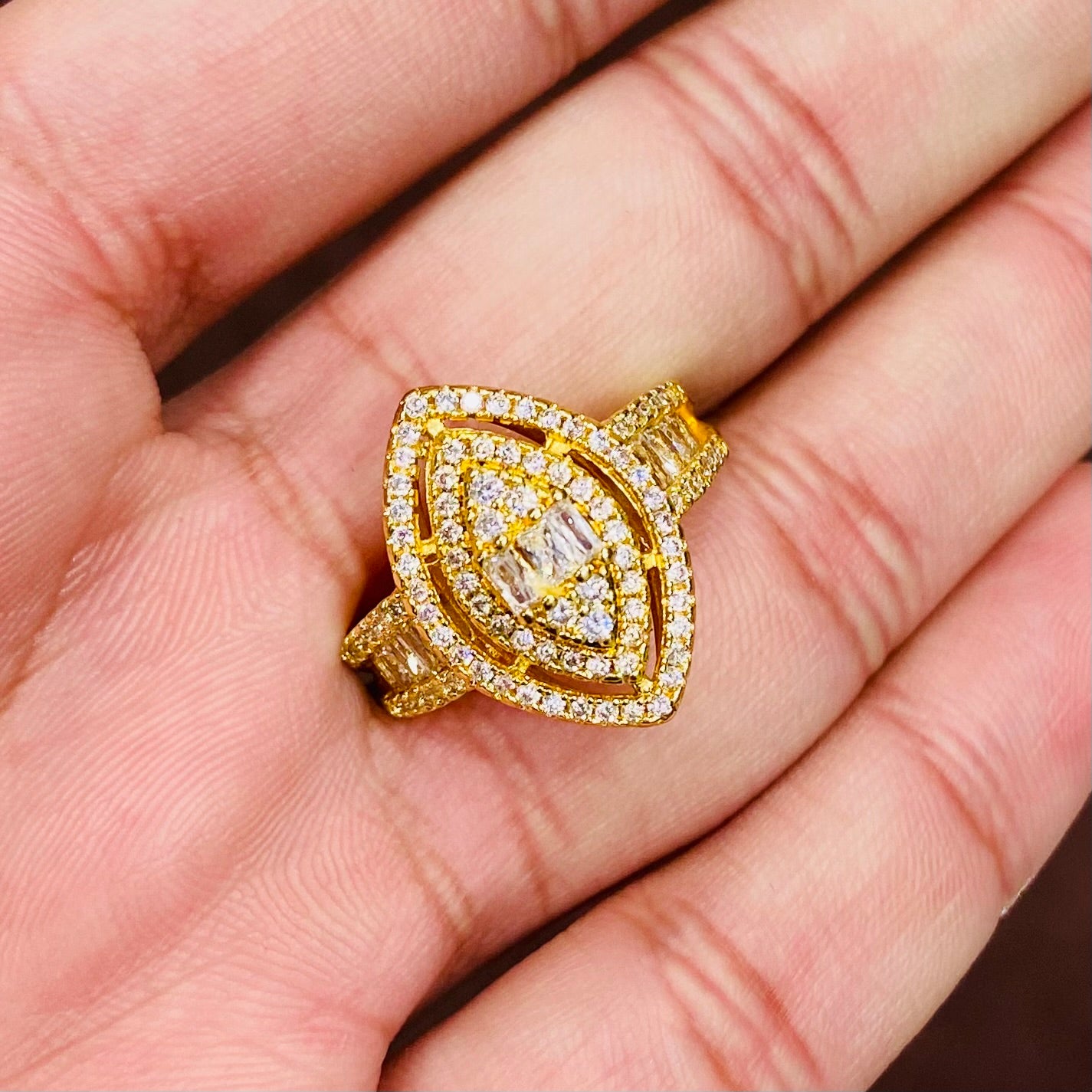 Premium CZ diamond ring with exceptional brilliance and a refined diamond-inspired appearance.
